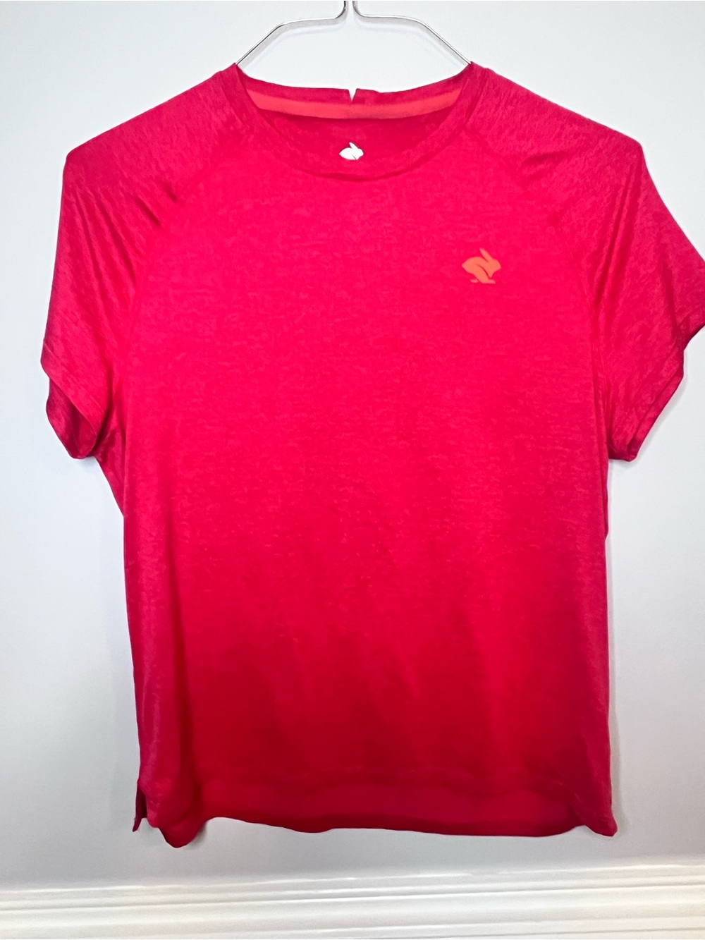 Bright Pink Short Sleeve Crew Neck Tee